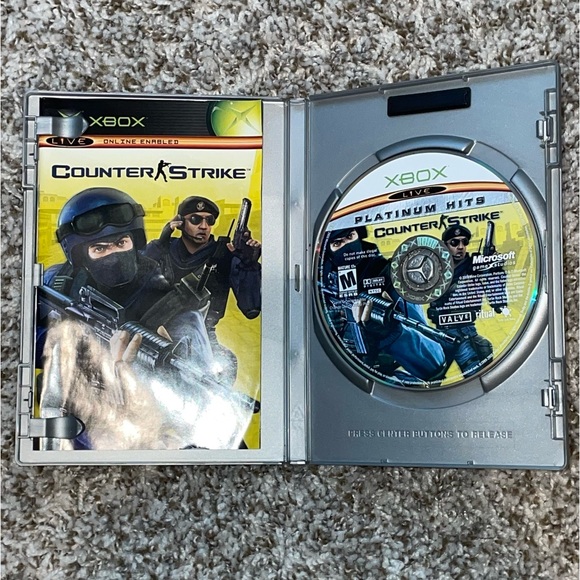 VINTAGE XBOX COUNTER STRIKE Platinum Hits Video Game With Case & Manual Book - Picture 3 of 4